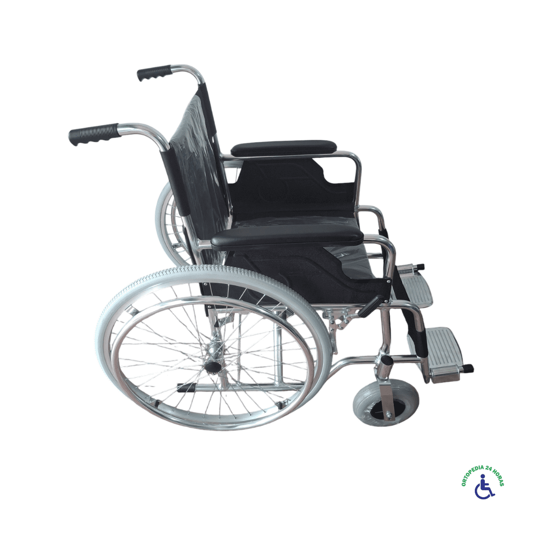 Silla de Ruedas de Aluminio con Aro de Rayos | Soporta 120 kg