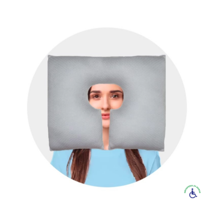Almohada Oftálmica Ocular Teraflex está especialmente diseñada para proporcionar una posición cómoda al dormir boca abajo